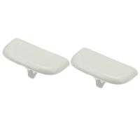 Yurefax Clip for tapa de visera solar, color blanco, 2 piezas, n.º DS7Z54672A40AF, for Ford Edge 15-23 Gancho de fijación para visera de vehículo(White)