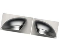 Yurefax Cubierta de tapas espejo retrovisor lateral, for VW, Allspace L MK2 2017 2018 2019 2020, repuesto cromado mate Cubierta de espejo(BLACK Matt chrome)