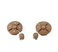 Yurefax For Benz, W221 W216 S CL Class S280 S300 S350 S400 S600 2006-2021 Cubierta de botón Volante multifunción for Coche Interruptor del volante del coche(BLACK Beige)