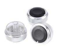 Yurefax For Ford, for Focus, 3 unids/set 4 colores perilla de CA del coche accesorios interruptor control calor aire acondicionado aleación aluminio Perilla del aire acondicionado del coche(Silver)