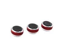 Yurefax For Ford, for Focus, for 2 3 MK2 MK3, for Mondeo, perilla de CA, interruptor control calor aire acondicionado coche, unids/set piezas automóvil Perilla del aire acondicionado del coche(Rot)