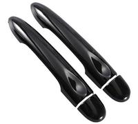 Yurefax for Renault, Alpine Vision A110 2017 2018 2019 2020 2021 Cubierta de manija Puerta Coche Fibra Carbono Brillante Panel de cubierta de manija de puerta de coche(Black 0 Key 0 Button)