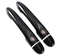 Yurefax for Renault, Alpine Vision A110 2017 2018 2019 2020 2021 Cubierta de manija Puerta Coche Fibra Carbono Brillante Panel de cubierta de manija de puerta de coche(Black 0key 2 Button)