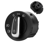 Yurefax Interruptor de control de faros de coche, for Passat, B5 B6, POLO, Bora, Passat, CC, VW, Golf, 4 MK5, Caddy, Jetta, interruptores de faros antiniebla Luz antiniebla(BLACK 5ND941431A)