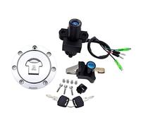Yurefax Interruptor de encendido de 4 cables, juego de llaves de bloqueo de cubierta de asiento de tanque de combustible de gasolina y aceite for NSR125 NSR 125 RX 1993-2004, interruptor de llave de e
