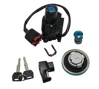Yurefax Interruptor de encendido de Moto, tapa de tanque de combustible, juego de bloqueo y llave de asiento for CRF250 CRF250RL Rally 2017-2020 OEM:35010-KZZ-J00 Interruptor de encendido de motocicle
