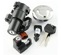 Yurefax Interruptor de Encendido de Motocicleta, Tapa de Tanque de Combustible, Juego de Bloqueo y Llave de Asiento, Accesorios for Motocicletas CB400SS Interruptor de Encendido de Motocicleta