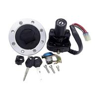 Yurefax Interruptor de encendido, llave de bloqueo de asiento de combustible for GSX1300RX Hayabusa 1999 GSX1300RY Hayabusa 2000, tapa de tanque de combustible, interruptor de llave de encendido de mo