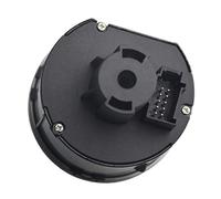 Yurefax Interruptor de faro automático cromado, luz antiniebla, perilla controlador, for VW, Golf, MK7 5GG941431 5GG941431D Luz antiniebla(BLACK PQ)