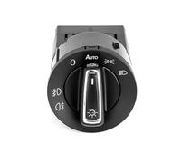 Yurefax Interruptor de faros delanteros automático, for VW, Passat, B5 B7 Transporter T5, Tiguan, Jetta, Mk6, Golf, 4 6 Sensor interruptor Luz antiniebla(BLACK 14 pin)