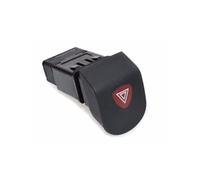 Yurefax Interruptor de luz de advertencia intermitente de peligro de emergencia Warnblinker Schalter, for Renault, Kangoo, Kangoo 1,2 1,4 1,6 1,9 7700308821 Botón de interruptor de emergencia