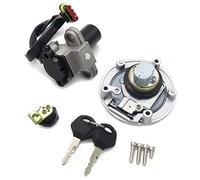 Yurefax Juego de bloqueo de motocicleta, interruptor de encendido, llaves de bloqueo de asiento de tanque de combustible, for MV Agusta, Brutale 910S 910R 989R 1078RR 800093340 Interruptor de encendid