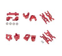 Yurefax Kit de Brazo de suspensión de nudillo de dirección, for camión Losi 1/18 Mini-T 2.0 2WD RC Enlace del Brazo de suspensión(Rot)