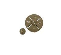 Yurefax Kit de cubierta embellecedora del botón control interruptor volante coche, for Mercedes, for Benz, W221 S Class 2009-2013 2218215751 Interruptor del volante del coche(BLACK Beige)