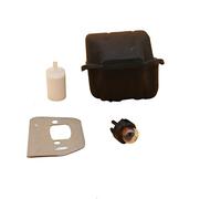 Yurefax Kit de Filtro de Combustible con Bombilla de imprimación, Placa deflectora de silenciador, for Piezas de Motosierra de jardín Husqvarna, 545 550XP Kit de silenciador para Motosierra