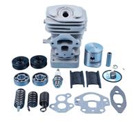 Yurefax Kit de juntas sellado cojinete manivela pistón cilindro 39mm, for Husqvarna, 240 240E 235E 235 236 236E motosierra AV juego resorte montaje amortiguador Resorte antivibratorio