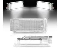 Yurefax Lámpara LED de Carga for Maletero, luz for guantera Debajo de la Puerta, for Peugeot, 3008, 206, 208, 308, 307, 2008, 207, 508, 5008, 407, 306 Expert Iluminación Interior(White 2PCS)