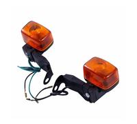 Yurefax Lente naranja del indicador de luz de intermitente trasero delantero de motocicleta, for accesorios, DT230 Indicador de señal de giro para motocicleta