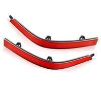 Yurefax Luces traseras 1 Pareja LED Parachoques trasero Reflector Luz Parada de freno Antiniebla, Para Vw T6, para Tranporter, para Multivan, Para Caravelle 2015-2020 Luz (2piece RED LENS)