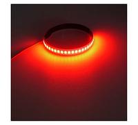 Yurefax Luz de señal de giro Universal for motocicleta, lámpara de tira de luces de 12V, for Harley, 45m-70mm, ámbar, rojo, blanco y azul, 2 uds. Indicador de señal de giro para motocicleta(Rot)