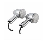 Yurefax Luz intermitente tipo bala delantera for motocicleta, for Harley, Touring Road Glide Street Electra Glide CVO Ultra Tri Glide 2014-2018 Indicador de señal de giro para motocicleta