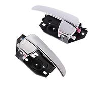 Yurefax Manija interior de puerta de automóvil delantera for lado trasero izquierdo, for Hyundai, Sonata 2002 2003 2004 2005 826203D010 826103D010 Cromado Manija interior de la puerta del coche(Left R