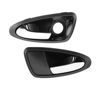Yurefax Manija interior de puerta interior de coche delantera izquierda y derecha for Seat, Ibiza 6J1837113A 6J1837114A 2009-2012 Accesorios for automóviles Manija interior de la puerta del coche(Kit)