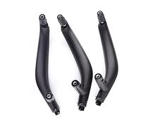 Yurefax Manijas interiores 3 Unids/set Beige/Negro Manija de Puerta Interior de Coche Cubierta de ABS embellecedora, for, for X5 X6 F15 F16 F85 F86 2014 2015 2016(Schwarz)