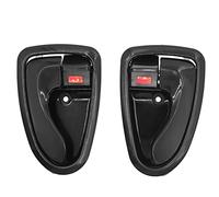 Yurefax Manijas interiores de las puertas del automóvil, manija delantera del automóvil, manija trasera izquierda y derecha del lado del conductor, for Hyundai, Accent 2000-2006 ABS negro Manija inter