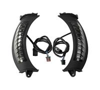 Yurefax Motorcycle Side Lights Turn Signal Light, For Harley, Touring Road Glide 2015-2019 Indicador de señal de giro para motocicleta(Black Shell)