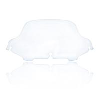 Yurefax Parabrisas con carenado Ondulado de 6" y 8" en Color Negro Ahumado Transparente for Harley Touring Electra Street Glide CVO FLHX EFI FLHTPI 1996-2013 Parabrisas de Motocicleta(8 In Clear)