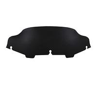 Yurefax Parabrisas con carenado Ondulado de 6" y 8" en Color Negro Ahumado Transparente for Harley Touring Electra Street Glide CVO FLHX EFI FLHTPI 1996-2013 Parabrisas de Motocicleta(6 In Black)