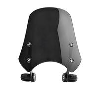 Yurefax Parabrisas de Motocicleta Deflector de Viento for Harley, Dyna FXDF Street Bob Super Glide Softail Deluxe Street 500 750 Parabrisas de Motocicleta(Smoke)