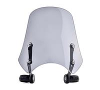 Yurefax Parabrisas de Motocicleta Deflector de Viento for Harley, Dyna FXDF Street Bob Super Glide Softail Deluxe Street 500 750 Parabrisas de Motocicleta(Light Smoke)