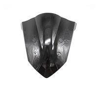 Yurefax Parabrisas de Motocicleta Negro de Doble Burbuja CBR650F 2014 2015 2016 2017 Parabrisas de Motocicleta(Schwarz)