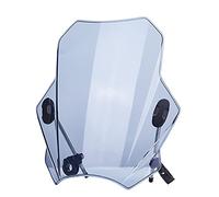 Yurefax Parabrisas de Motocicleta Universal, for, G310R R1150R R1200R F800S F800ST F650GS CB500X NC700X NC750X Bicicleta Scooter eléctrico Parabrisas de Motocicleta(Transparent Gray)