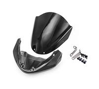 Yurefax Parabrisas Delantero con Soporte y Cubierta deflectora de Viento for, FZ MT 09 2014 2015 2016 FZ09 MT09 Parabrisas de Motocicleta(Carbon Look)