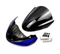 Yurefax Parabrisas Delantero con Soporte y Cubierta deflectora de Viento for FZ MT 09 2014-2016 FZ09 MT09 FZ-09 MT-09 Parabrisas de Motocicleta(Blue)