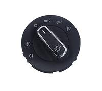 Yurefax Perilla del interruptor de la lámpara antiniebla del faro automático, for Skoda, for Superb 2008 2009 2010 2011 2012 2013 2014 2015 3T0941431B 3T0 941 431B Interruptor de luz antiniebla(Headli
