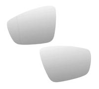 Yurefax Placa de respaldo de cristal de espejo, para Vw, para Polo 2010-2012-2017, ala lateral izquierda derecha, convexa, calefactable, gran angular, retrovisor trasero Side Mirror Glass (2pcs)