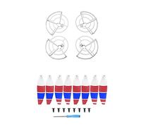 Yurefax Protector de hélice Completamente Cerrado, Jaula de protección de Palas de hélice, Accesorios for Drones, for dji, for Mavic, for Mini, 2 Hélice para dron(Props Set B)