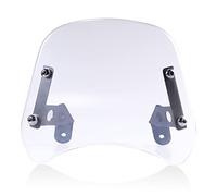 Yurefax Protector de Parabrisas Delantero Transparente y Negro Ahumado, Deflector de Viento for Motocicleta Leoncino 250 Parabrisas de Motocicleta(Clear)