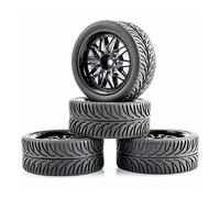 Yurefax Ruedas con Agarre Antideslizante for HSP, for Carreras HPI, 1/10 1:10, Llantas RC for vehículos de Carretera 05-8007 Neumático para Coche RC