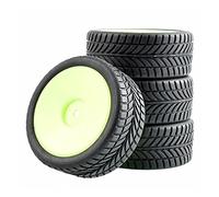 Yurefax Ruedas con Agarre Antideslizante for HSP, HPI, 1/10 1:10 On-Road Speed Car RC 9071-6085 Neumático para Coche RC(9073-6085)