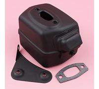 Yurefax Silenciador de Escape con Kit de Junta de Soporte, for Husqvarna, 50 51 55 55, for Rancher, Piezas de Motosierra Kit de silenciador para Motosierra