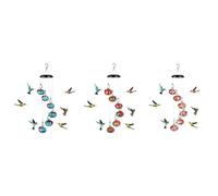Yurhuit 3 Comederos para Pájaros con Campanillas de Viento para Colgar Al Aire Libre A Prueba de y Abejas, Nunca Gotean, Decoración de Jardín para Exteriores