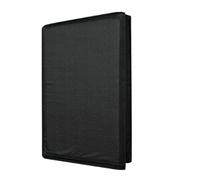 Yurhuit - Funda de asiento de coche para perros, con fondo rígido, extensión de asiento trasero de coche, alfombra impermeable y antideslizante para mascotas, color negro