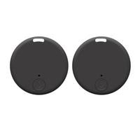 Yurhuit Paquete de 2 Mini Rastreador GPS Bluetooth 5.0 Dispositivo Antipérdida Localizador Inteligente Inalámbrico Bluetooth Móvil Rastreador de Billetera con Llave para Mascotas B