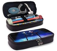 Yuri On Ice - Estuche de piel para lápices, personalizable, bolsa para lápices, bolsa de papelería, caja multifuncional para niños y niñas