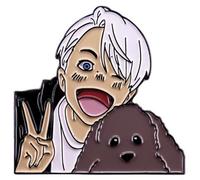 Yuri on Ice - Pin esmaltado de manga de 3,6 cm Pinstant, 1.4 Inches, Esmalte, Metal